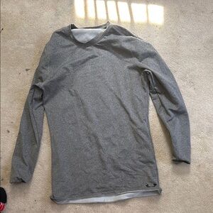 Gray Long Sleeve Men's Shirt